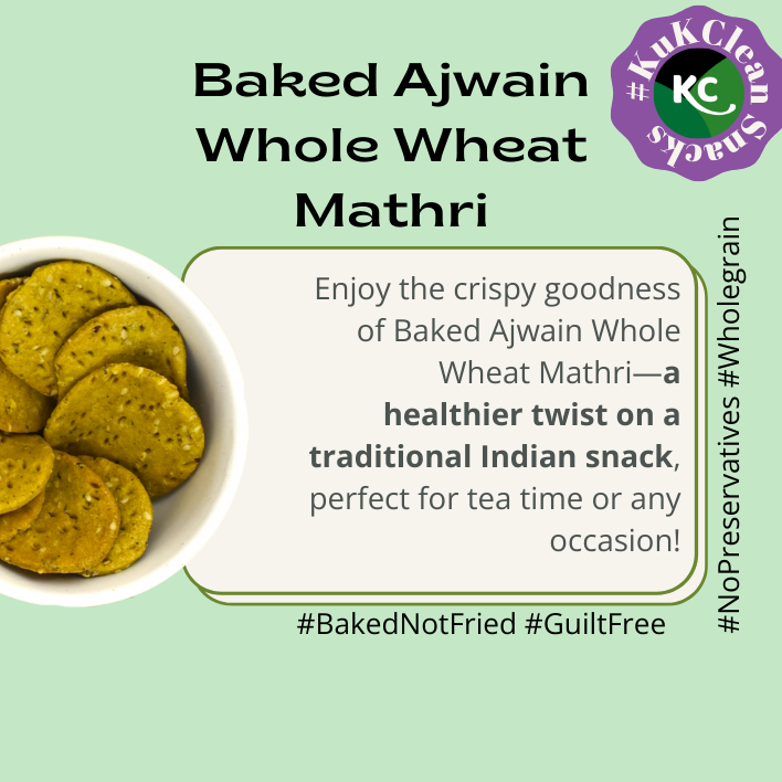Baked Ajwain Whole Wheat Mathri (150 gms)