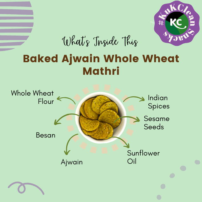 Baked Ajwain Whole Wheat Mathri (150 gms)