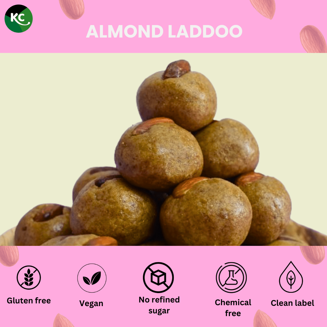 Almond Laddoo (10 pcs) - KuKClean Plant-based specialty store